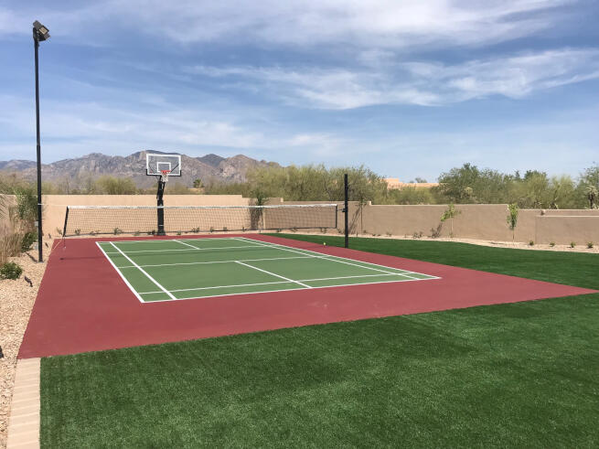 Asheville Pickleball Court and Basketball Net